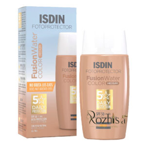 کرم ضد آفتاب رنگی ایزدین Fusion Water SPF50 حجم 50 میلی‌لیتر مناسب انواع پوست